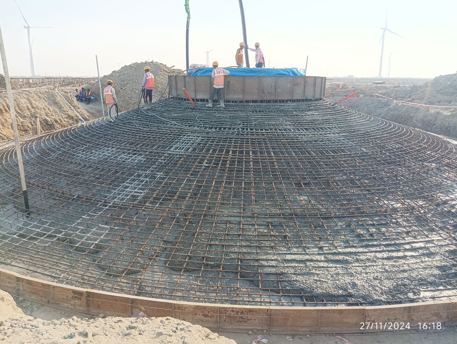 Live residential construction site in Chennai — SRM Constructions project 6