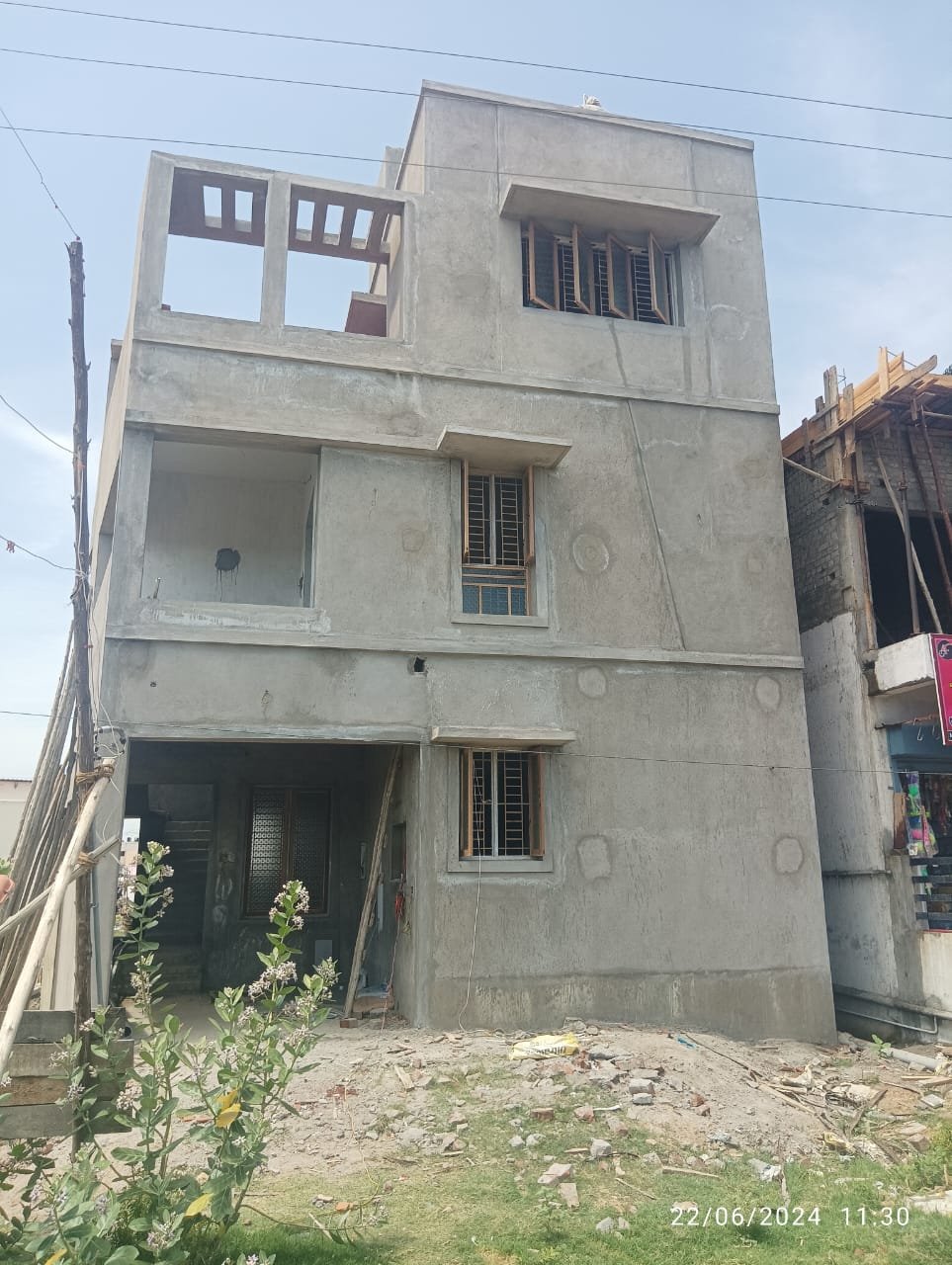 Live residential construction site in Chennai — SRM Constructions project 7