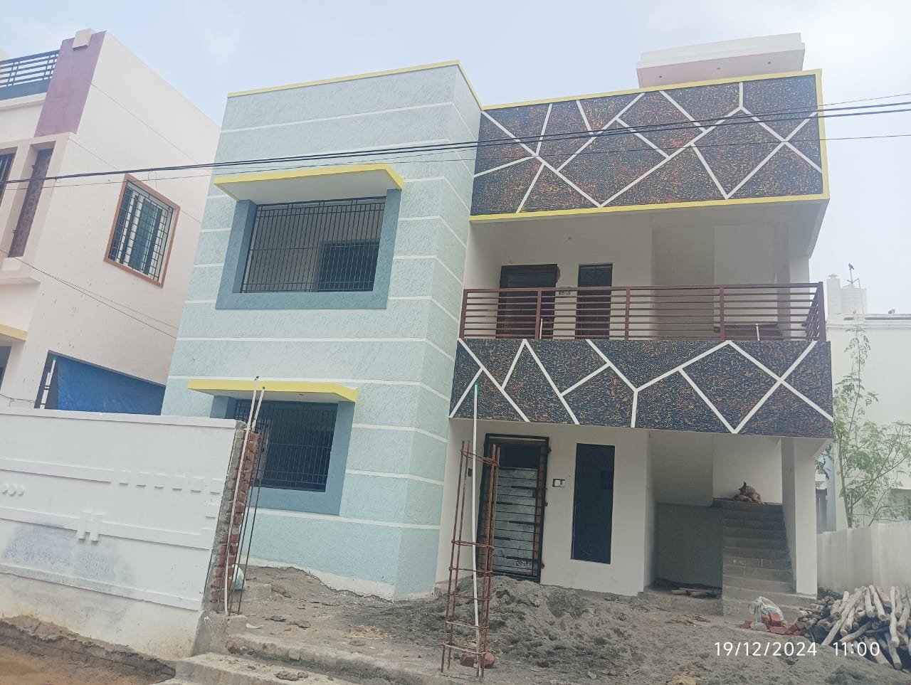 Live residential construction site in Chennai — SRM Constructions project 8