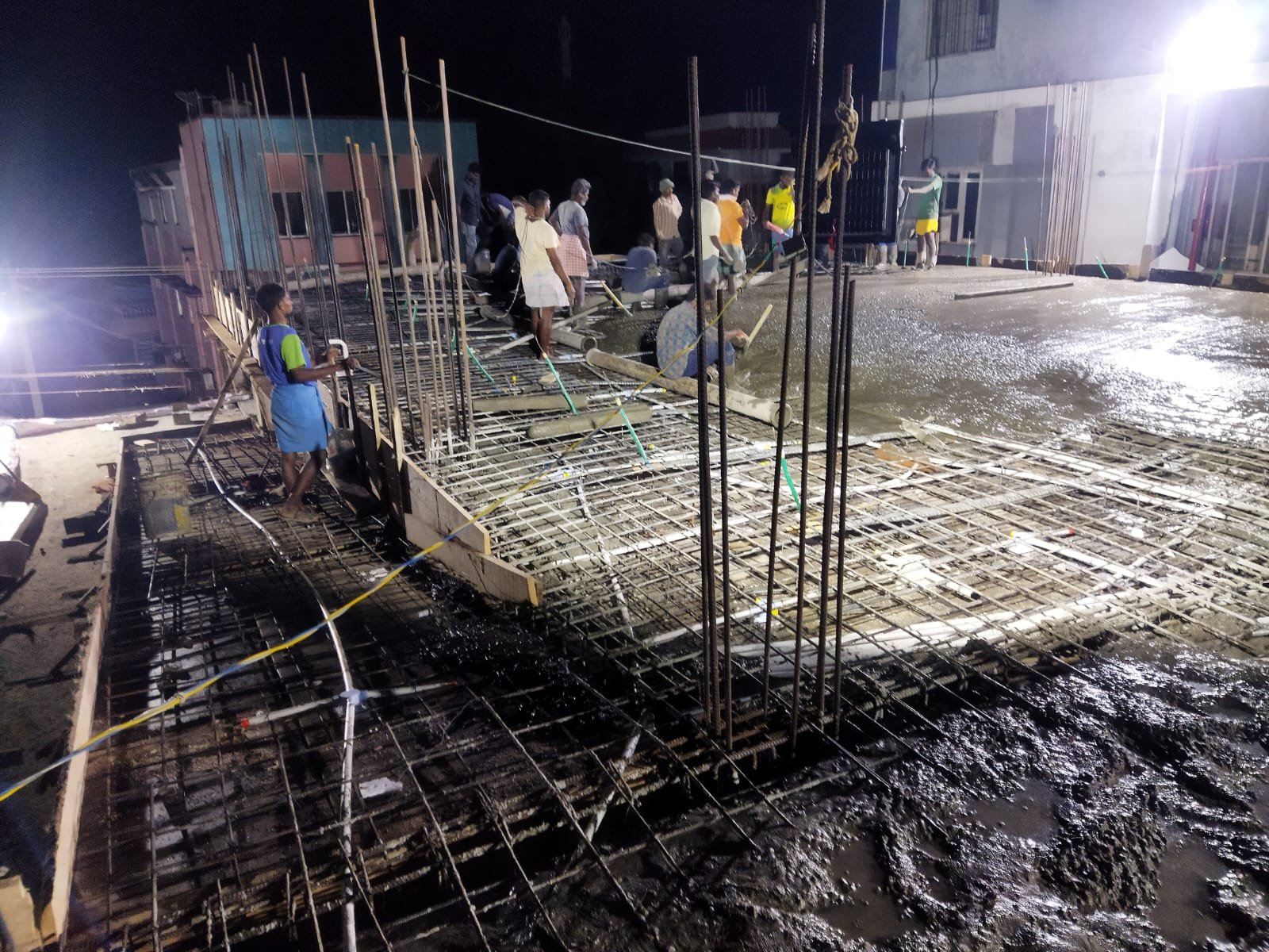 Live residential construction site in Chennai — SRM Constructions project 10