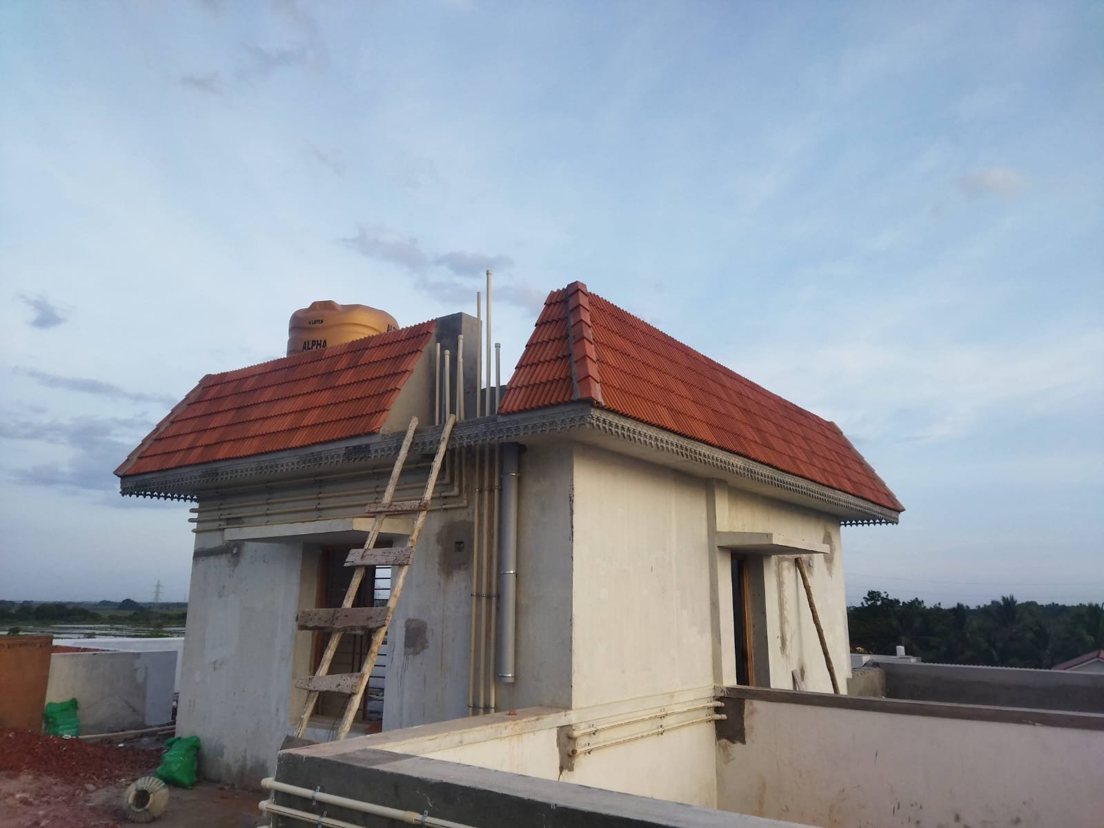 Live residential construction site in Chennai — SRM Constructions project 16