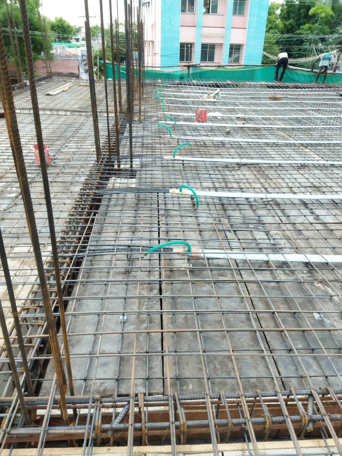 Live residential construction site in Chennai — SRM Constructions project 21