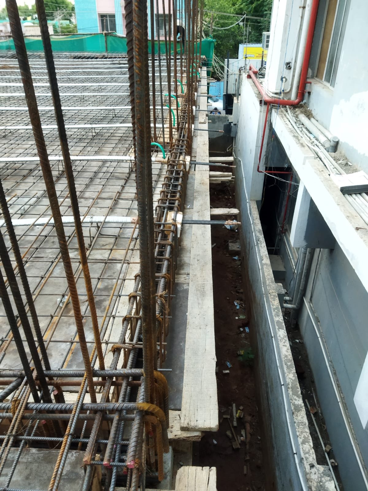 Live residential construction site in Chennai — SRM Constructions project 22