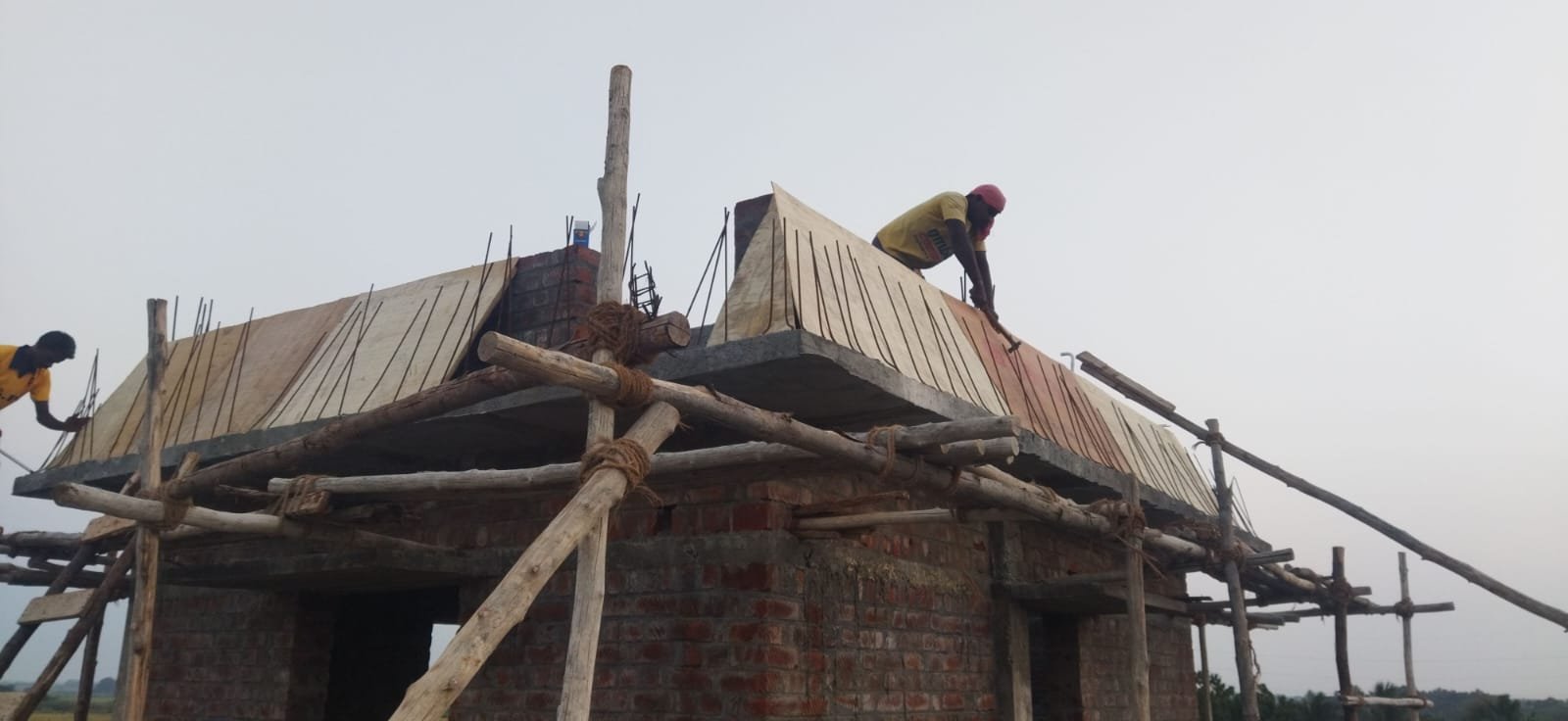Live residential construction site in Chennai — SRM Constructions project 26