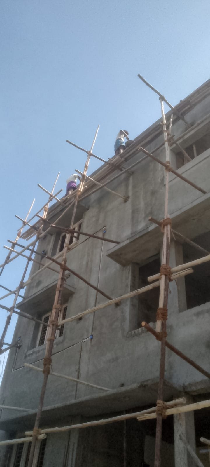 Live residential construction site in Chennai — SRM Constructions project 32